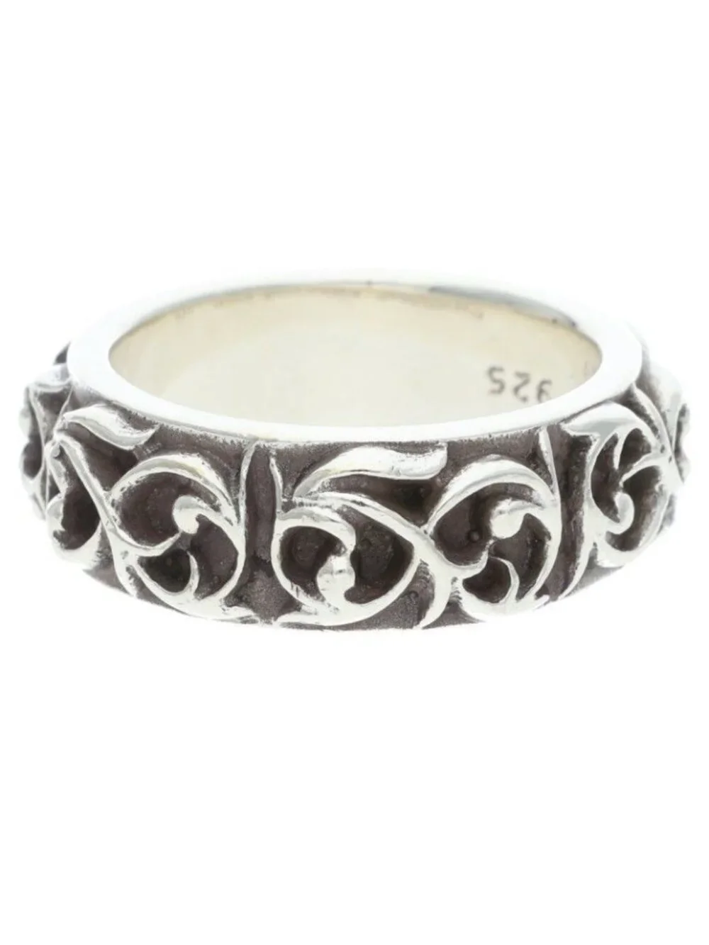 Chrome Hearts Etrnity Vine Band Eternity Silver Ring